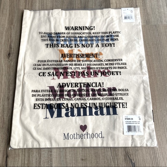 Brand new in bag! Motherhood Maternity Canvas Tote - Picture 1 of 3